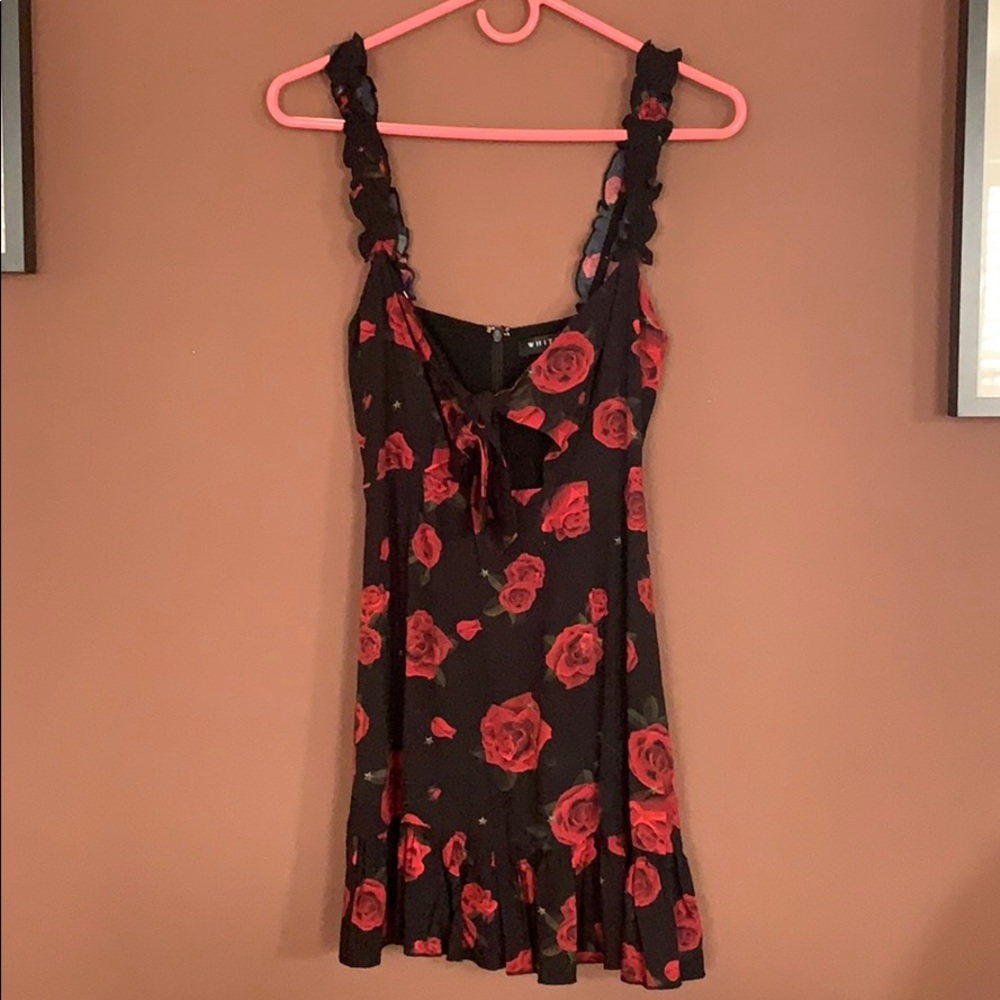 Black floral dress